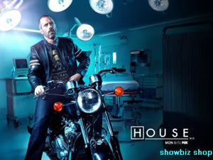 House Poster #01 poster Hugh Laurie Motocycle, Hospital Room 24"x36" 24x36 Large