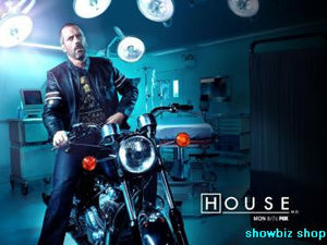 House Poster #01 Poster Hugh Laurie Motocycle, Hospital Room Oversize On Sale United States