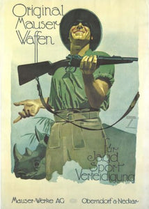 Mauser Rifle poster Large for sale cheap United States USA