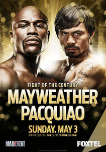 Floyd Mayweather Jr vs. Manny Pacquiao Promo Poster Boxing 24"x36" 24x36 Large