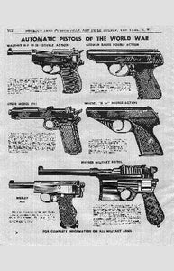 War Pistols Ad 1948 Art Poster 27"x40" 27x40 Oversize