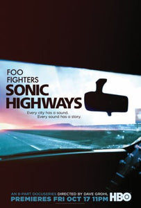 Foo Fighters Sonic Highways poster 27"x40" 27x40 Oversize