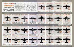 Wwii Aircraft Spotter Identification Art Poster 24"x36" 24x36 Large