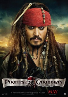 Pirates On Stranger Tides Poster Johnny Depp Oversize On Sale United States