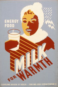 Wpa poster milk War Propaganda 27"x40" 27x40 Oversize