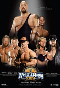 Wrestlemania Xxiv 24 poster 27"x40" 27x40 Oversize