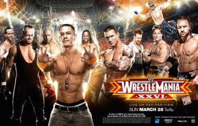 Wrestlemania Xxvi 26 poster Large for sale cheap United States USA