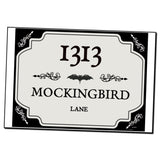 1313 Mockingbird Lane Sign – Halloween Decor Metal Print The Munsters