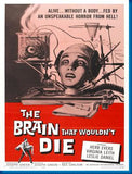 Brain That Wouldnt Die 11x17 poster for sale cheap United States USA