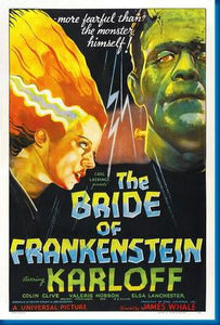 Bride Of Frankenstein Movie Poster Art Poster 24x36 Unframed, Age: Adults, Rectangle Z Posters WALMART