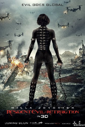 Resident Evil Retribution movie Poster Oversize On Sale United States