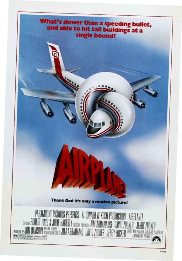 Airplane Movie Poster 24x36 Entertainment Decor Art Poster 24x36 Unframed, Age: Adults Best Posters WALMART