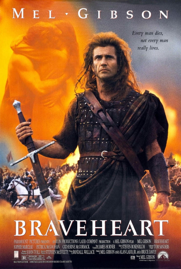 Braveheart Movie Poster 24x36 Art Poster 24x36 Unframed, Age: Adults, Rectangle Z Posters WALMART
