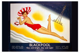England Blackpool 11x17 poster for sale cheap United States USA