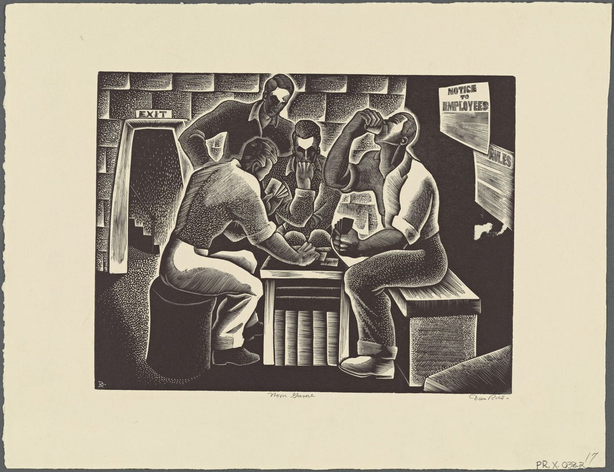 Noon Game 1935 African American History Poster (24"x36") The Poster Depot