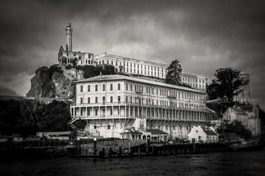 Alcatraz black and white poster