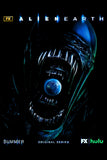 Alien Earth poster featuring glowing terrain and alien horizon