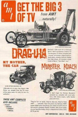 Vintage Model Car Magazine Ad Amt Models Poster On Sale United States