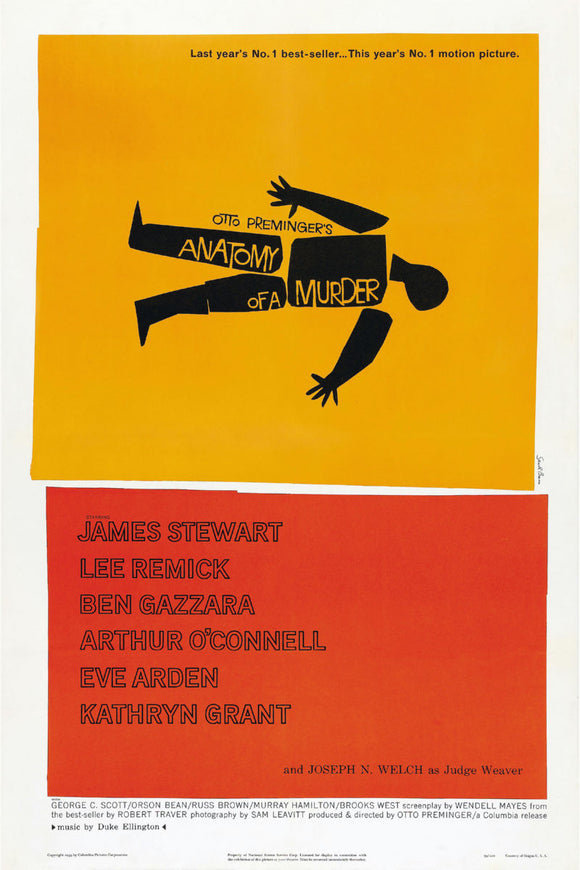 Anatomy Of A Murder Movie Poster