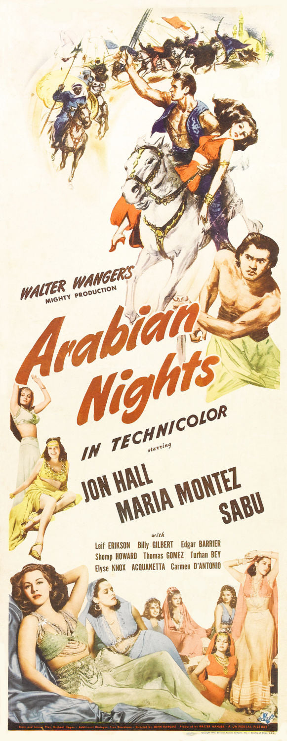Arabian Nights Insert 14"x36" 14x36 Movie Poster