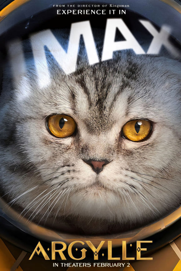 Argylle Cat Imax Movie Poster - 16x24