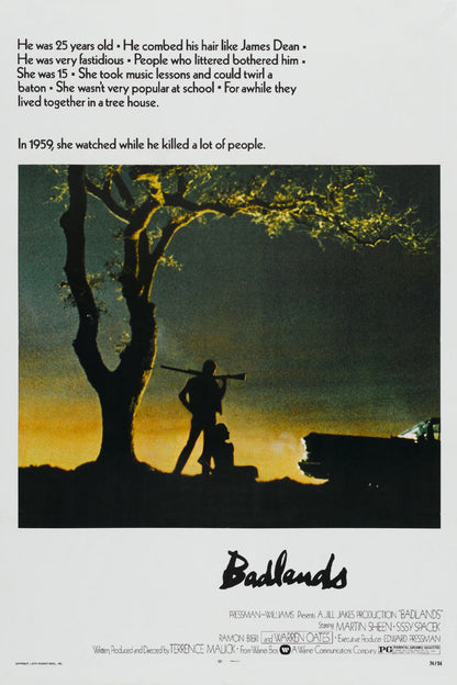 Badlands Movie Poster 24x36 24inx36in The Poster Depot