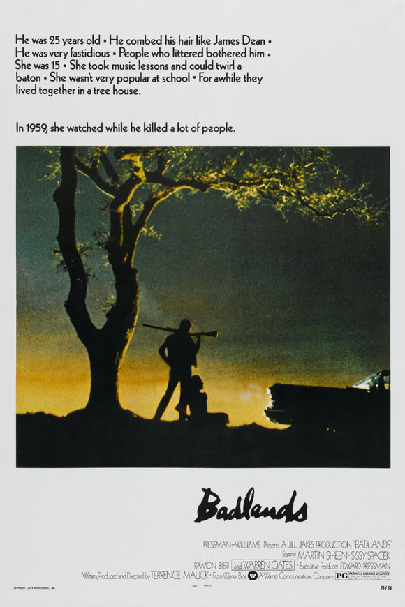 Badlands Movie Poster 16x24 on Sale