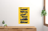 Batmobile Evolution Poster - 24"x36" The Poster Depot