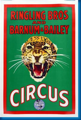 Ringling Bros. Circus Leopard 11x17 poster for sale cheap United States USA