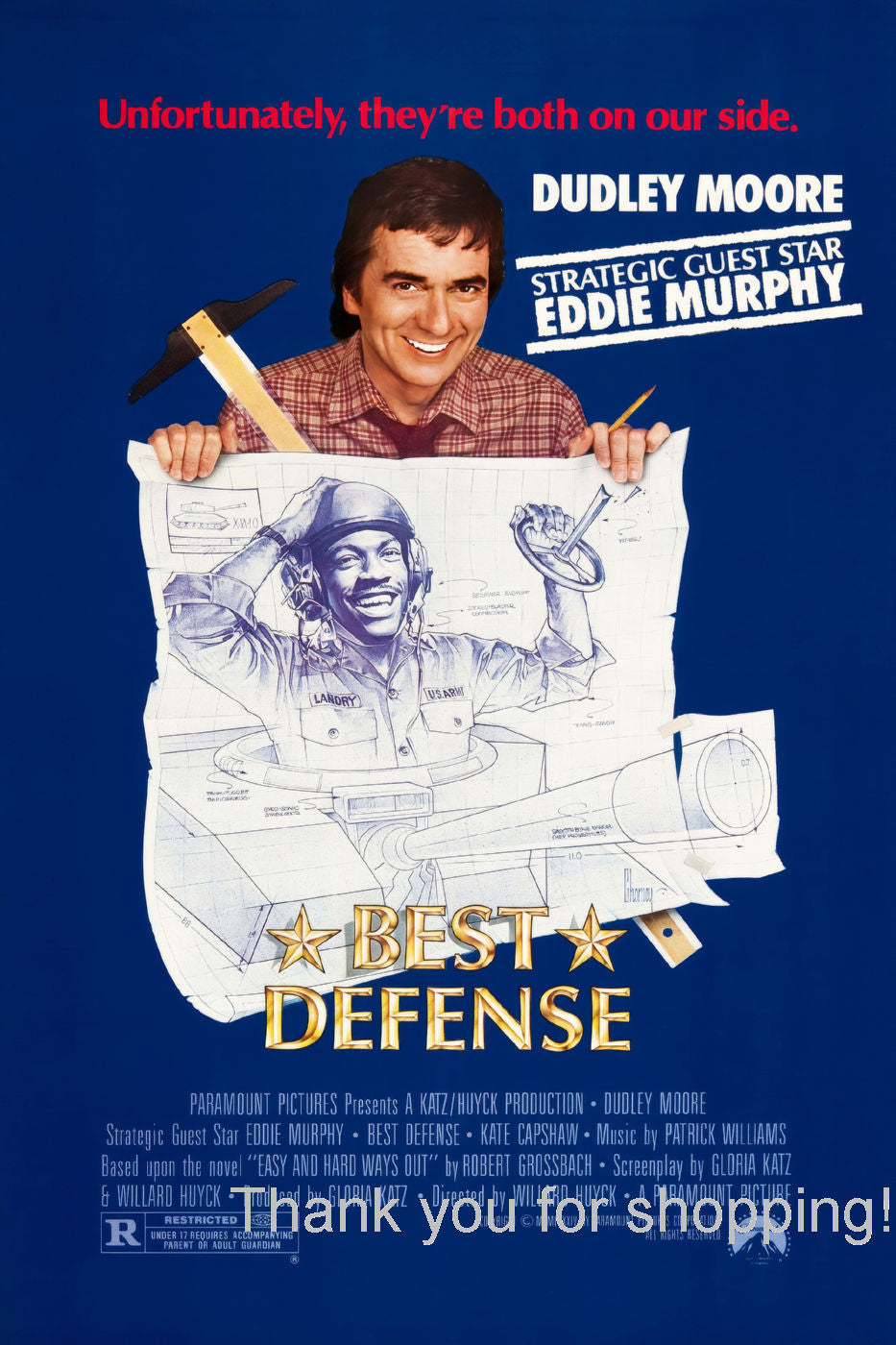 Best Defense Movie Poster 27x40 27"x40" #5012401 The Poster Depot
