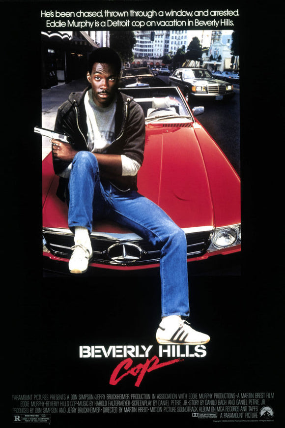 Beverly Hills Cop Movie Poster Car - 27x40 Eddie Murphy