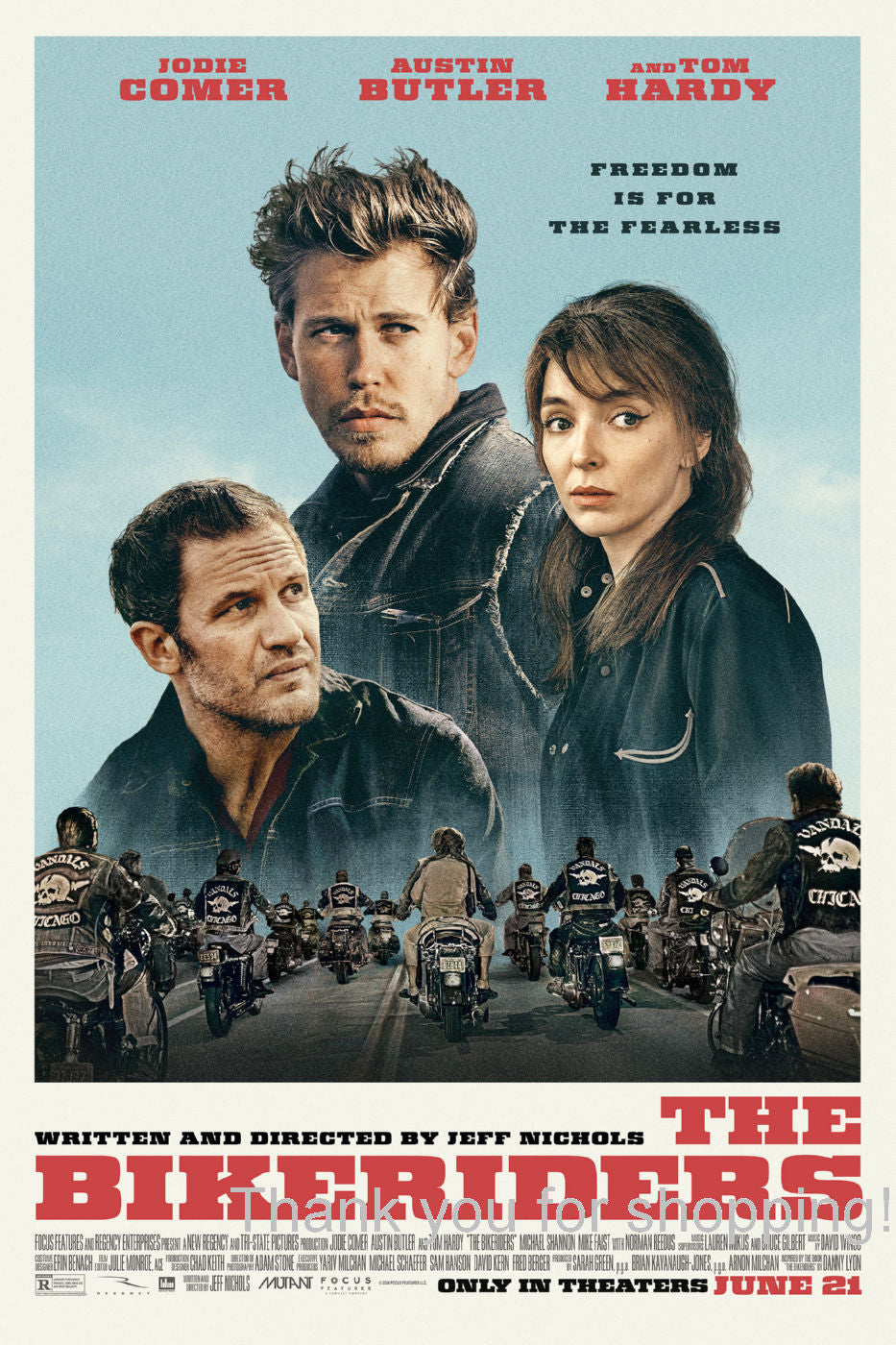 The Bikeriders Movie Poster 27x40 27"x40" #5012401 Austin Butler The Poster Depot