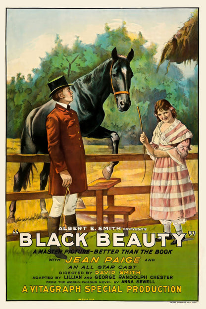 Black Beauty 1921  Movie Poster 11in x 17in