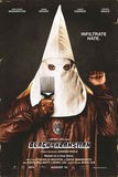 BlacKkKlansman Movie Poster featuring bold typography and symbolic imagery