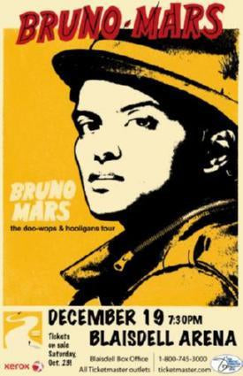 Bruno Mars 11x17 poster 11x17 for sale cheap United States USA