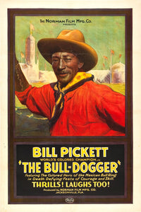 The Bulldogger Movie 11x17 poster Bill Pickett - for sale cheap United States USA