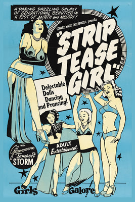 Vintage Burlesque Movie Poster Tempest Storm