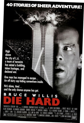 Die Hard Movie Poster 24In x36In Art Poster 24x36 Unframed, Age: Adults, Rectangle Z Posters