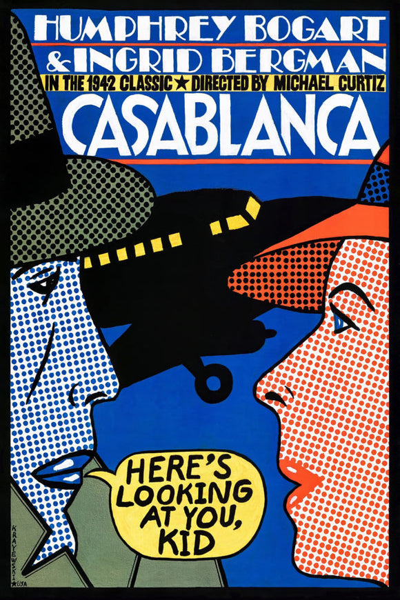 Casablanca Pop Art Movie poster - for sale cheap United States USA