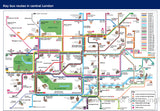 Central London Bus Route Map  Poster 11x17 for sale cheap United States USA