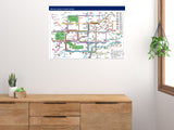 Central London Bus Route Map  Poster 