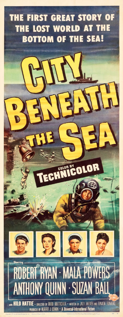 City Beneath The Sea Insert Movie Poster 14