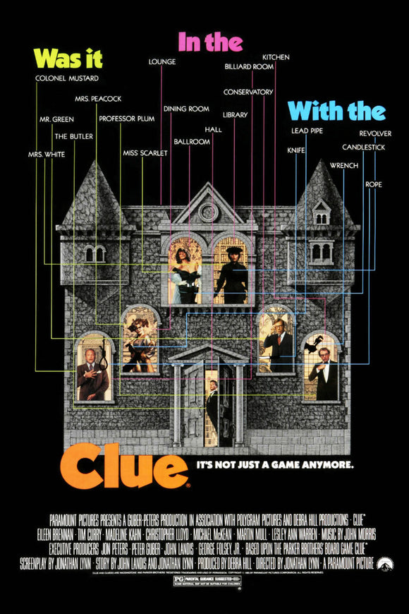 Clue The Movie Poster 11x17 on Sale