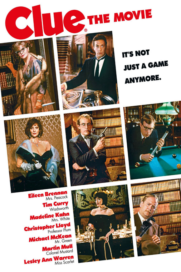 Clue The Movie Poster 11x17 on Sale Tim Curry