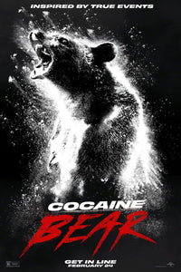 Cocaine Bear Movie Poster 16"x24" 16inx24in