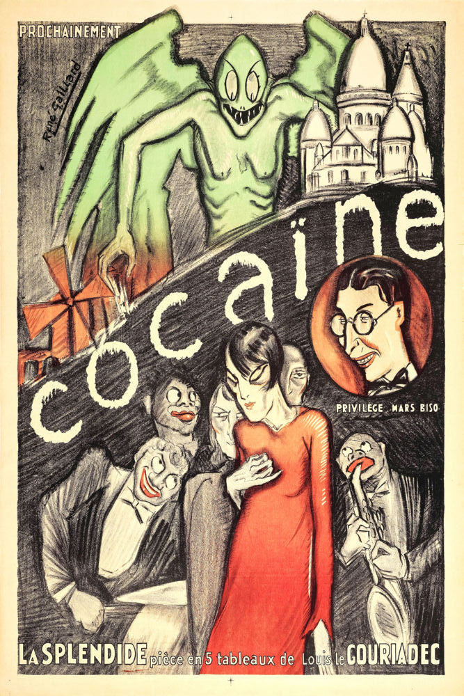 French Vintage Cult Art Provocative Culture Poster On Sale United States