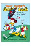 Donald Duck 11x17 poster Donalds Golf Game for sale cheap United States USA