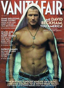 David Beckham 11x17 poster Vanity Fair Magazine Covershirtless for sale cheap United States USA