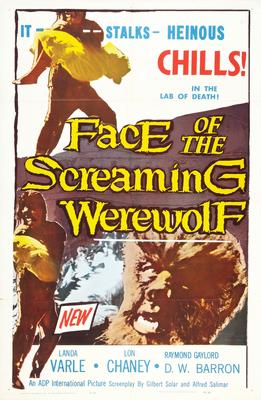 Face Of The Screaming Werewolf 11x17 poster for sale cheap United States USA