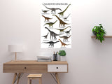 Sauropod Dinosaur Chart Poster 16x24 16"x24" Poster